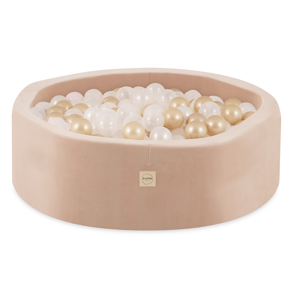 Golden Bubble Pool 90x30cm with 200 pcs. of Balls (Gold, Pearl, Transparent) Bubble Pools Bubblepools.eu