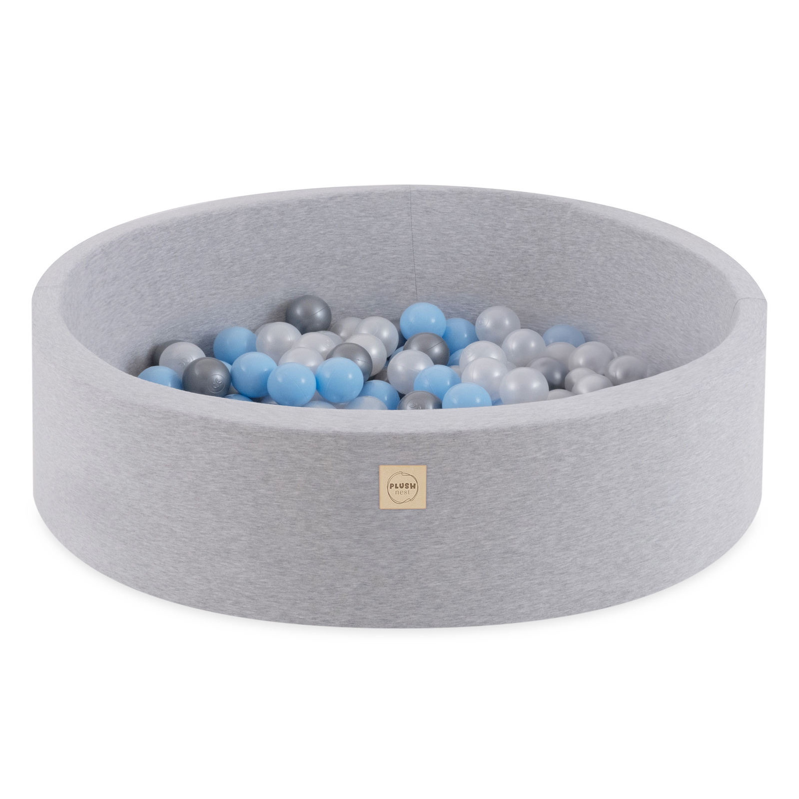 Grey Bubble Pool 90x30cm with 200 pcs of Balls (Blue, Silver, Pearl) Bubble Pools Bubblepools.eu