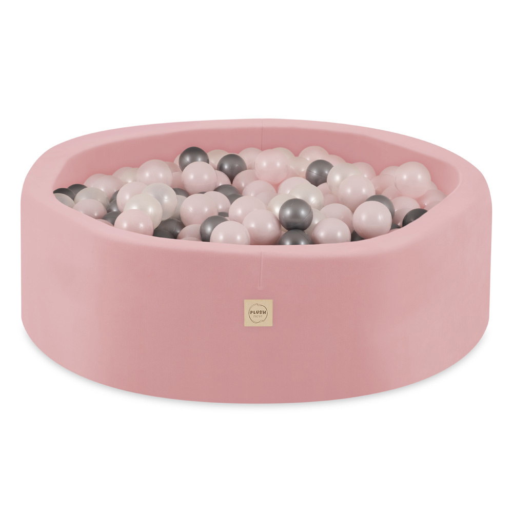 Light Pink Bubble Pool 90x30cm with 200 pcs. of Balls (Pink, Silver, Pearl) Bubble Pools Bubblepools.eu