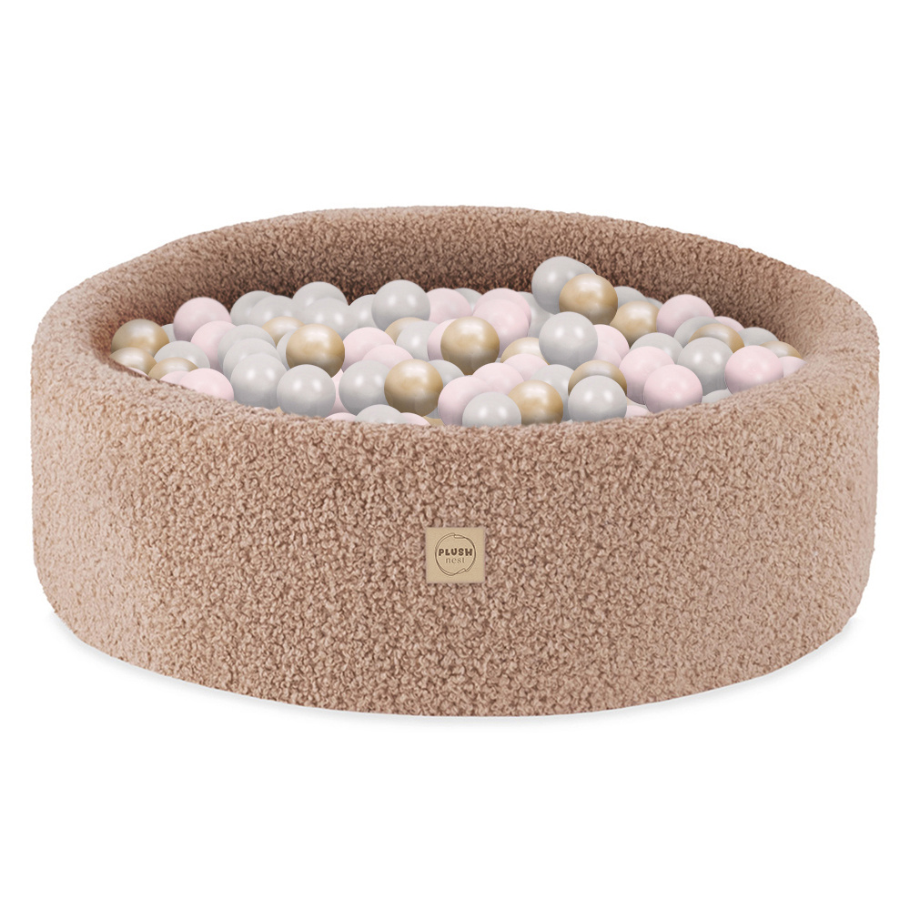 Brown Bubble Pool 90x30cm with 200 pcs of Balls  (Pearl, Light Pink, Gold) Bubble Pools Bubblepools.eu
