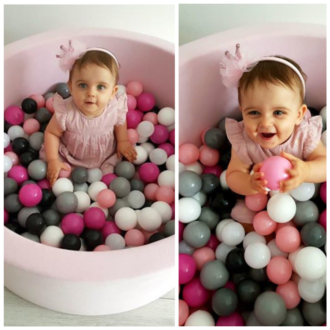 Ball Pit 130x30cm rose without balls Bubblepools.eu