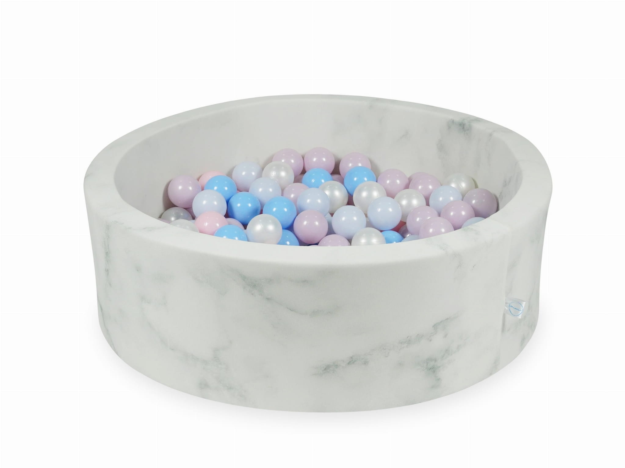 Ball Pit 90×30 marble with balls 200pcs: baby pink, baby pink pearl, baby blue pearl, baby blue, pearl Bubblepools.eu