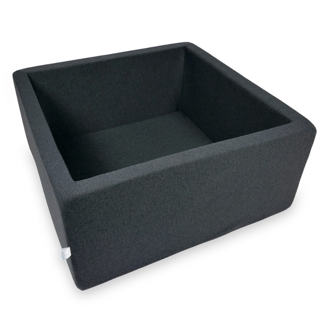 Ball Pit 90x90x40cm graphite without balls Bubblepools.eu