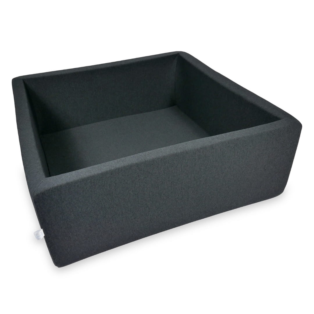 Ball Pit 110x110x40cm graphite without balls Bubblepools.eu