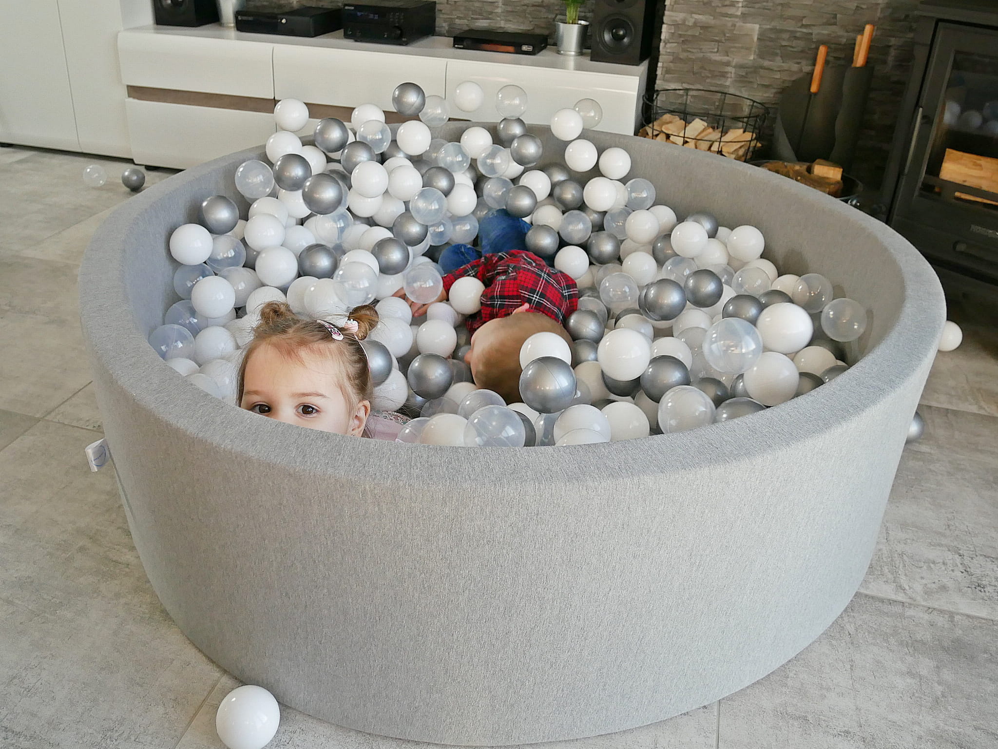 Ball Pit 110x30cm light gray without balls Bubblepools.eu Ball Pit 110x30cm light gray without balls Bubblepools.eu