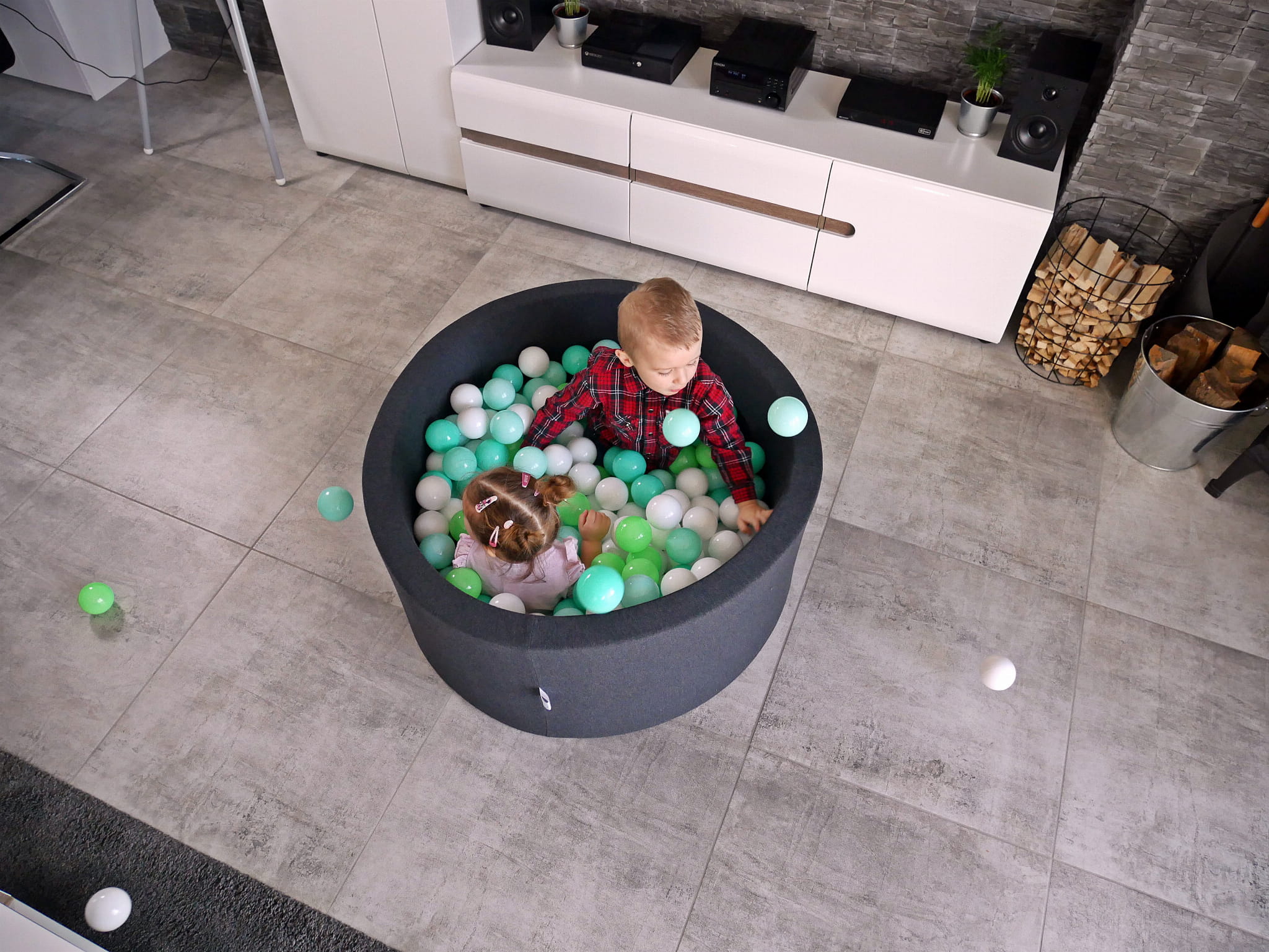 Ball Pit 130x30cm graphite without balls Bubblepools.eu Ball Pit 130x30cm graphite without balls Bubblepools.eu