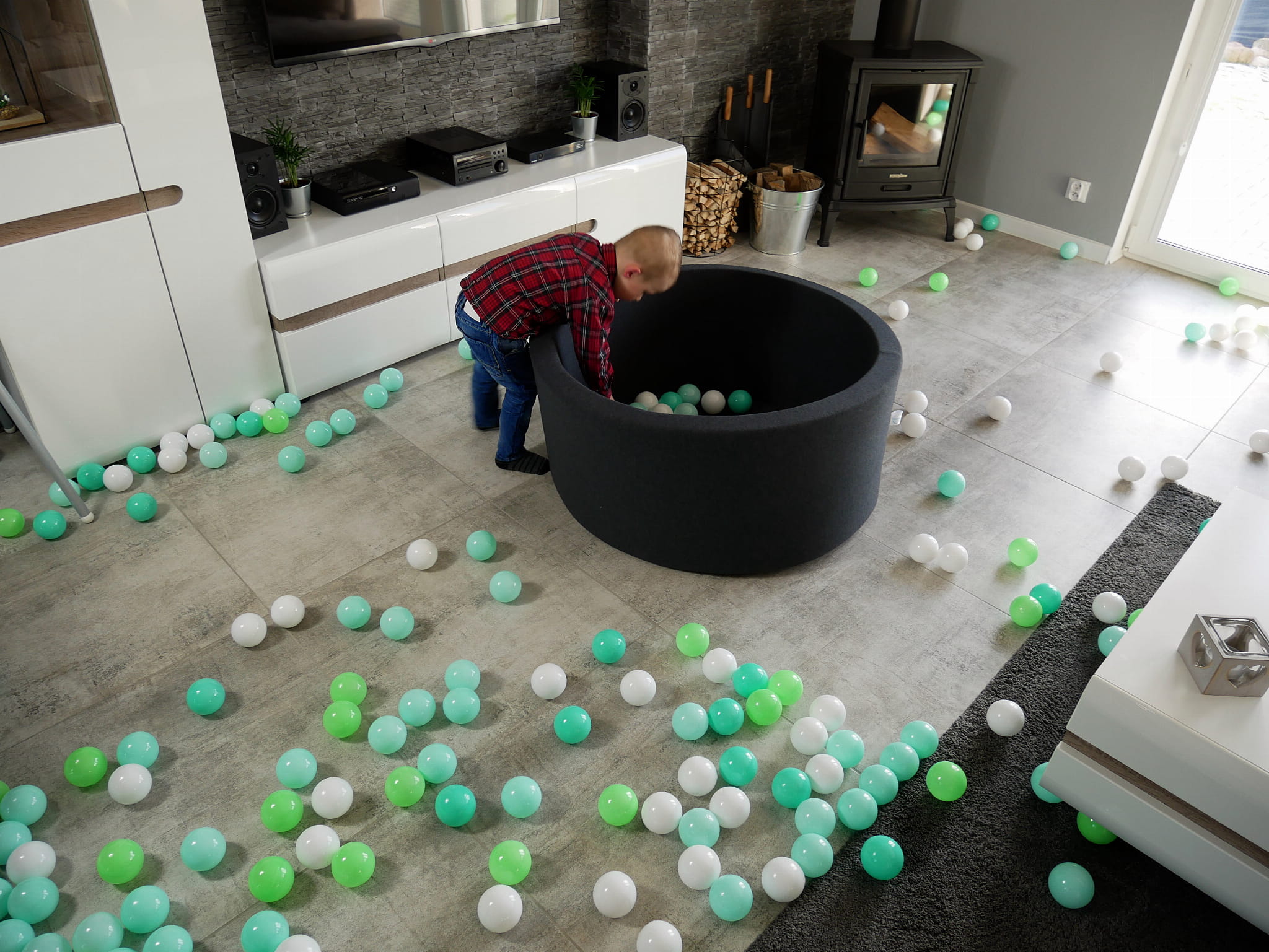 Ball Pit 130x30cm graphite without balls Bubblepools.eu Ball Pit 130x30cm graphite without balls Bubblepools.eu