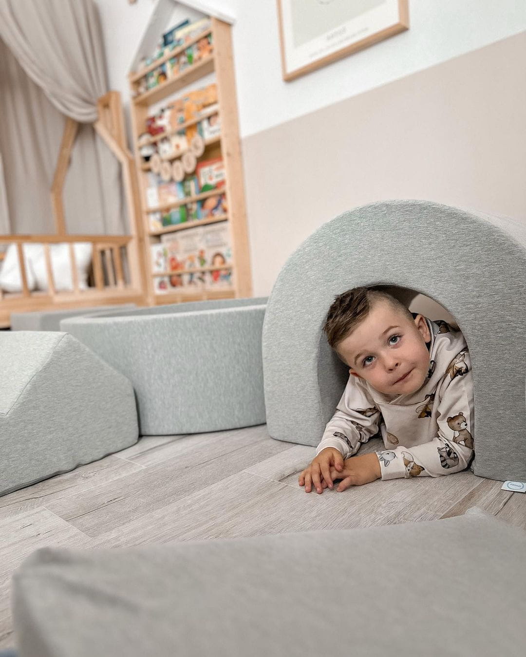 Ball Pit 110x40cm light gray with balls 500pcs: pink, pearl, gray Bubblepools.eu Ball Pit 110x40cm light gray with balls 500pcs: pink, pearl, gray Bubblepools.eu