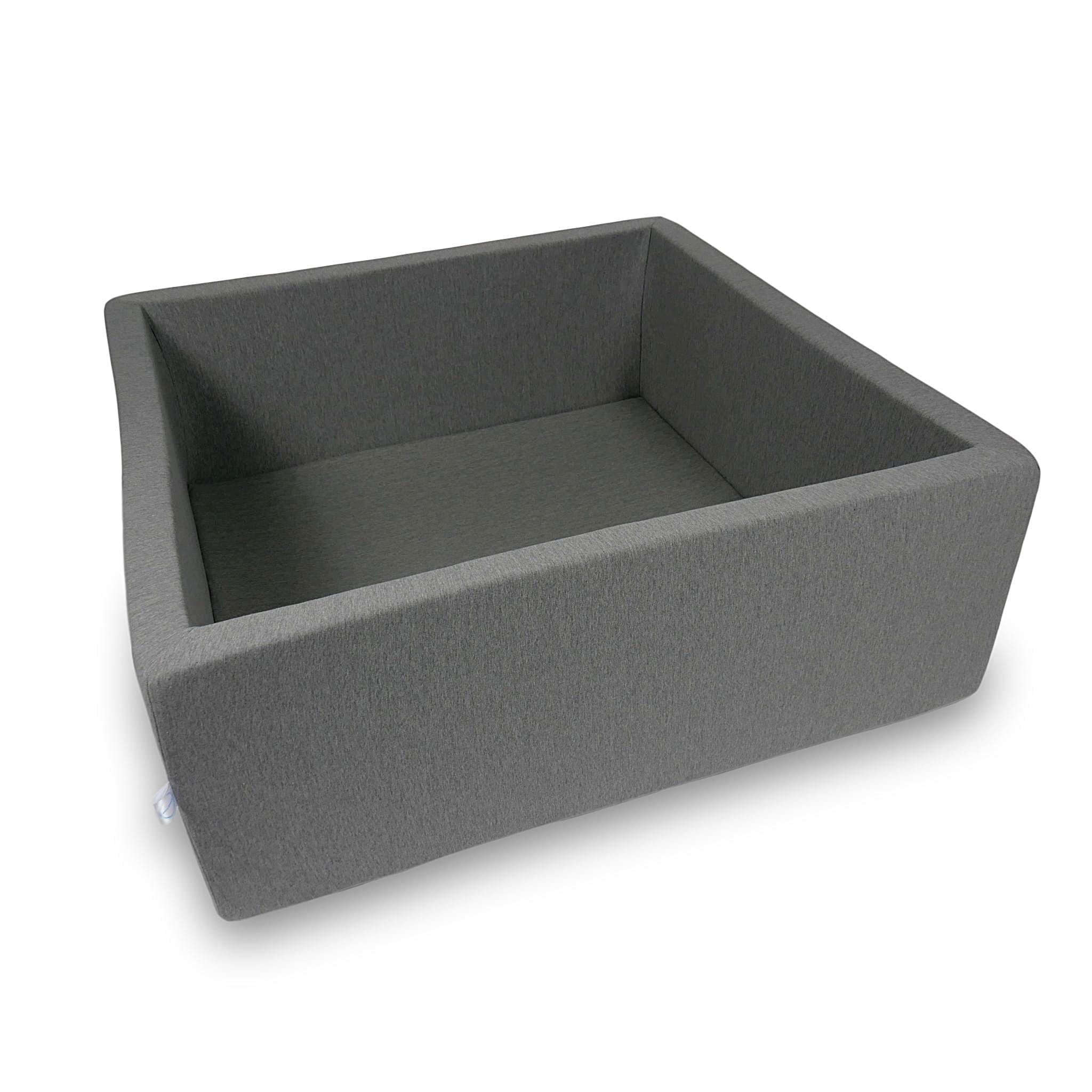 Ball Pit 110x110x40cm gray without balls Bubblepools.eu