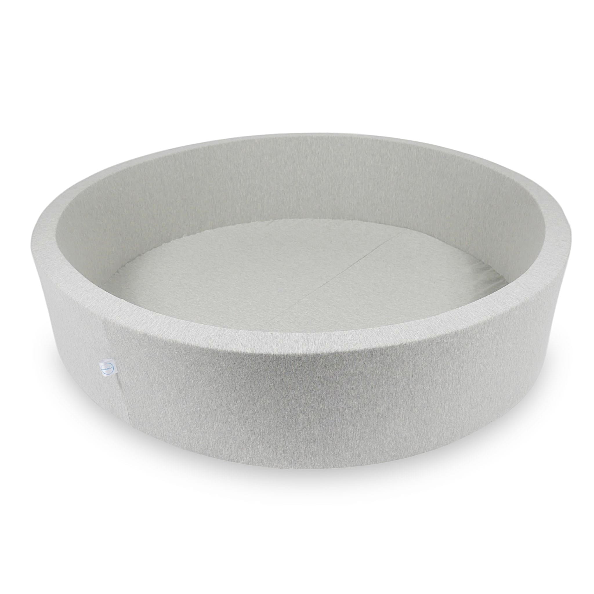 Ball Pit 130x30cm light gray without balls Bubblepools.eu
