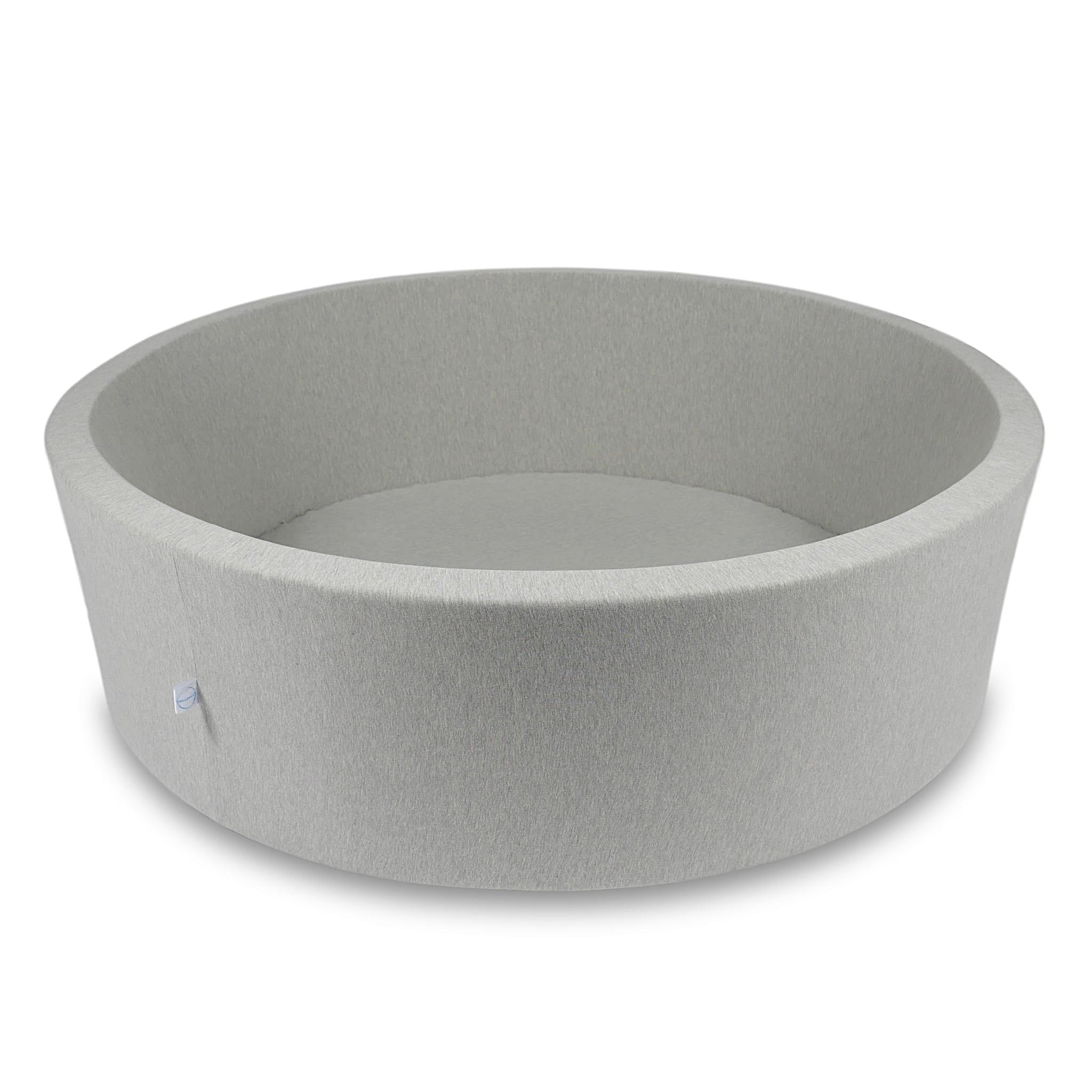 Ball Pit 130x40cm light gray without balls Bubblepools.eu