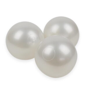 Plastic Balls 7cm diameter Pearl