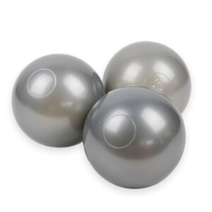 Plastic Balls 7cm diameter Silver