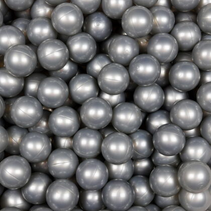 Plastic Balls 7cm – Silver Balls Bubblepools.eu