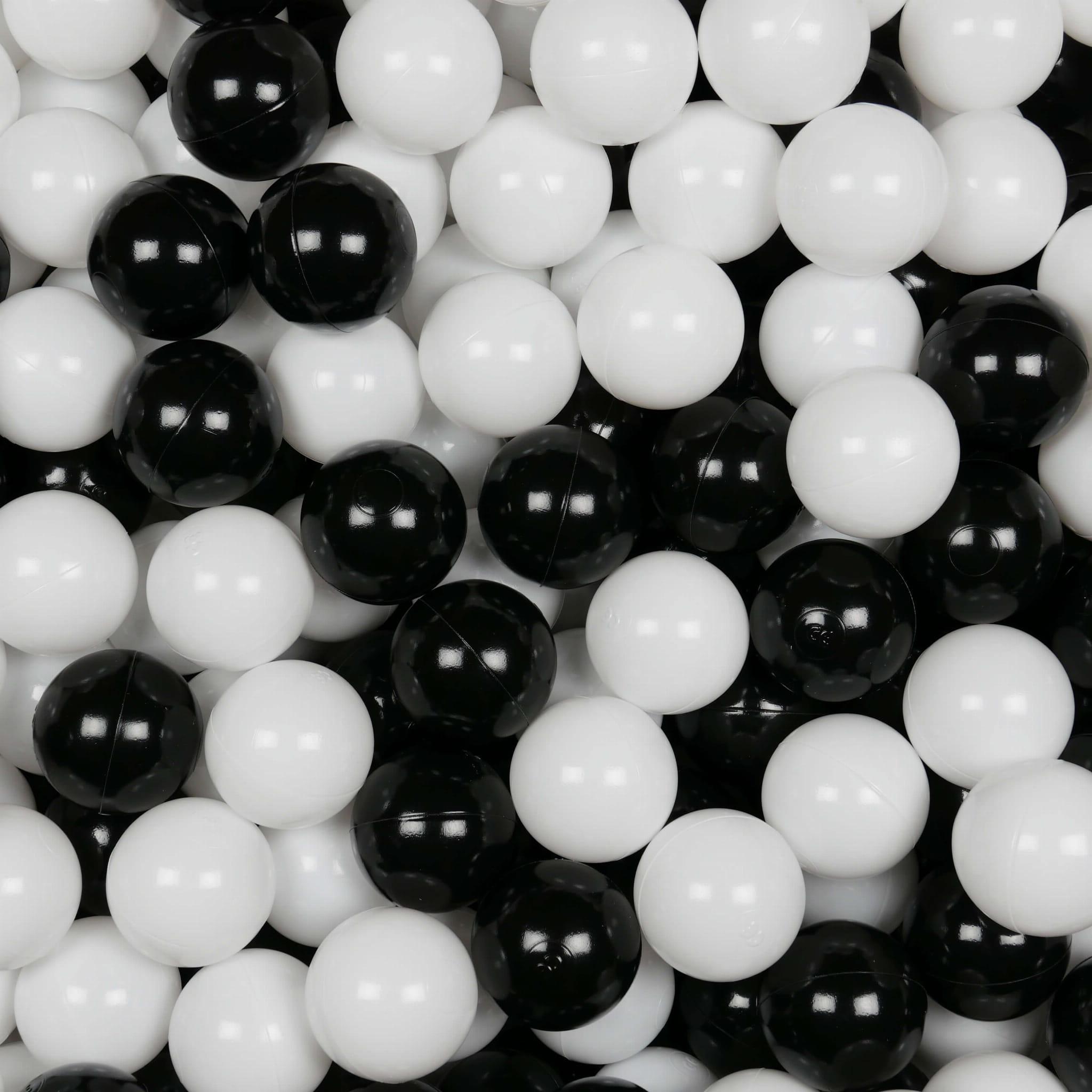 Balls for ballpit ø7cm 100pcs white, black Bubblepools.eu