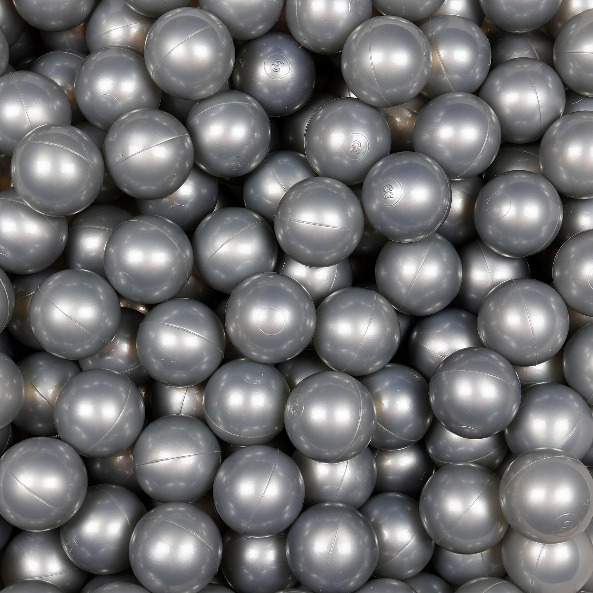 Balls for ballpit ø7cm 200pcs silver Bubblepools.eu