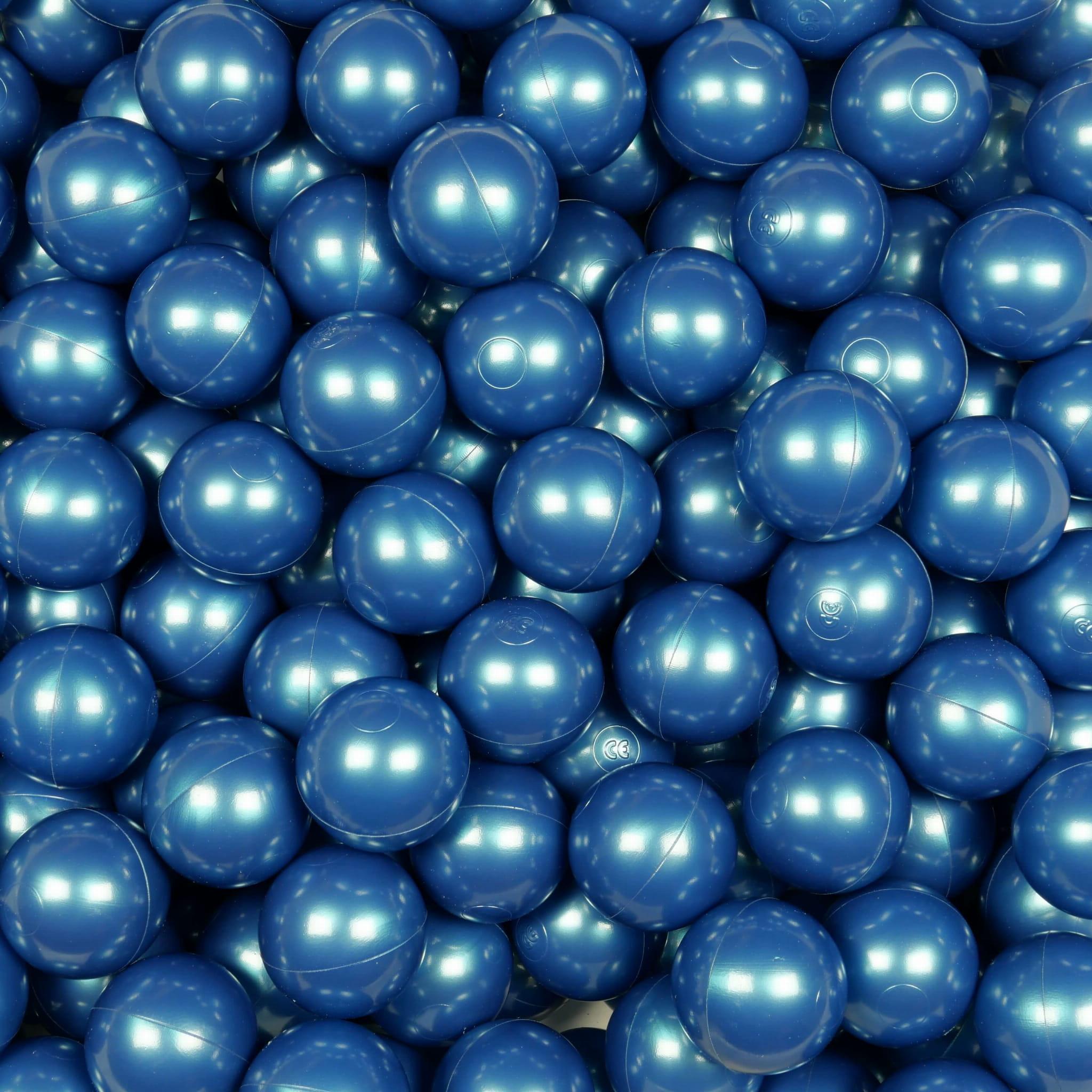 Balls for ballpit ø7cm 200pcs metallic blue Bubblepools.eu