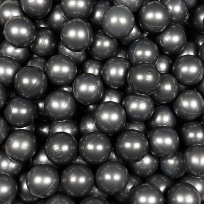 Balls for ballpit ø7cm 500pcs metallic graphite Bubblepools.eu