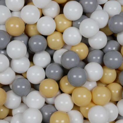 Balls for ballpit ø7cm 500pcs white, grey, beige Bubblepools.eu
