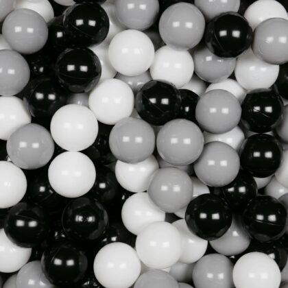 Balls for ballpit ø7cm 500pcs white, black, grey Bubblepools.eu