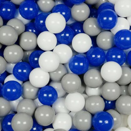 Balls for ballpit ø7cm 500pcs white, blue, grey Bubblepools.eu