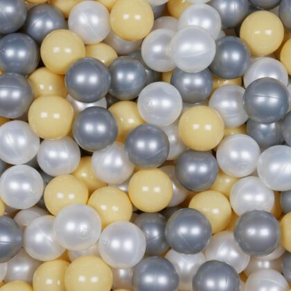Balls for ballpit ø7cm 500pcs pearl, silver, beige Bubblepools.eu
